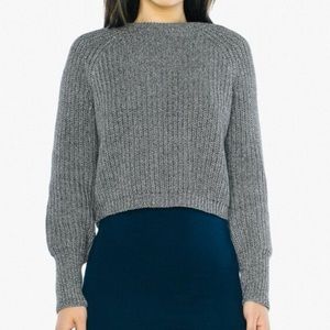 Cropped Fisherman Pullovers - White and Grey